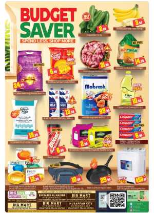 Big Mart Budget Saver Spend Less Shop More flyer cover