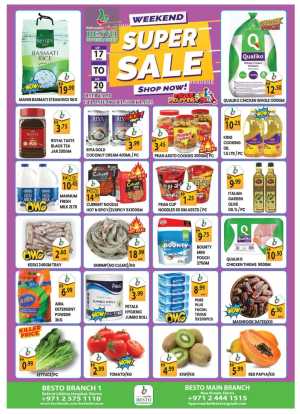 Besto Hypermarket Electra Weekend Super Sale flyer cover