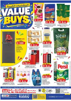 K.M. Trading Oud Maitha Dubai Value Buys flyer cover