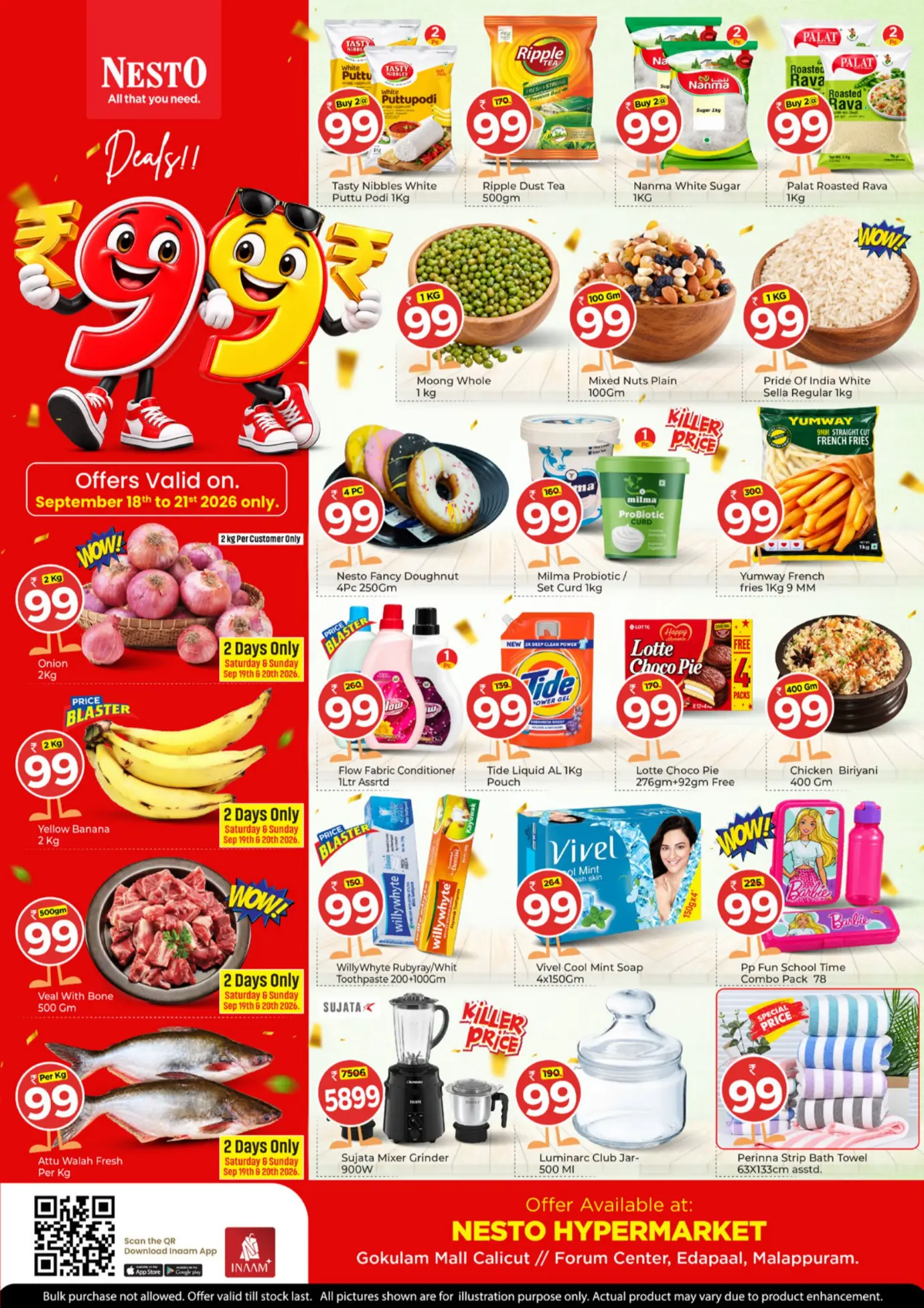 Nesto Gokulam Mall 99 Deals | Latest Offers page 1