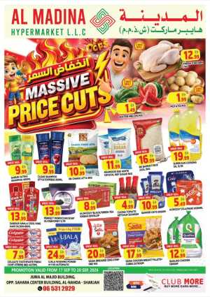 Al Madina Al-Nahda Sharjah Massive Price Cuts | Offers flyer cover