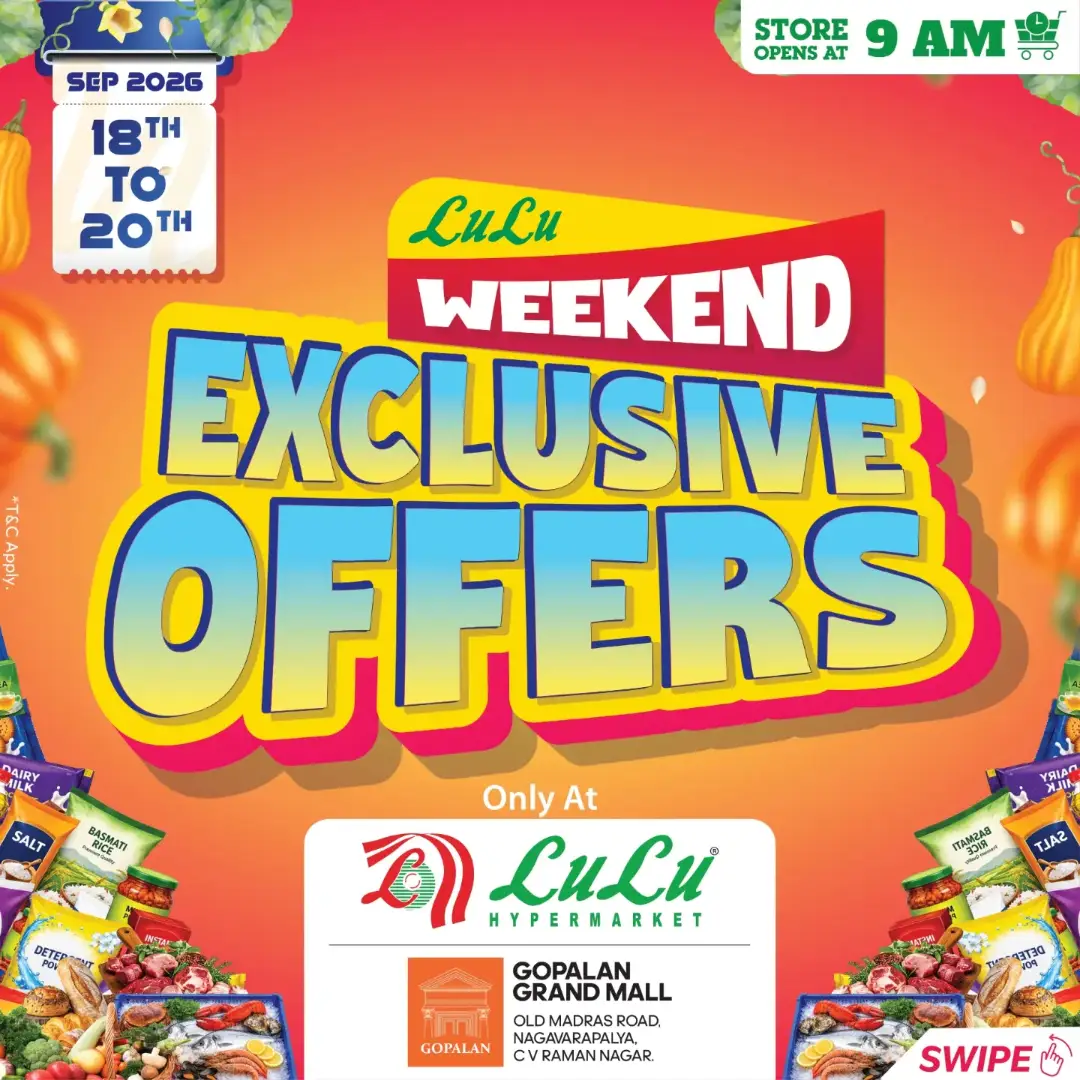 LuLu Bengaluru Weekend Exclusive Offers page 1