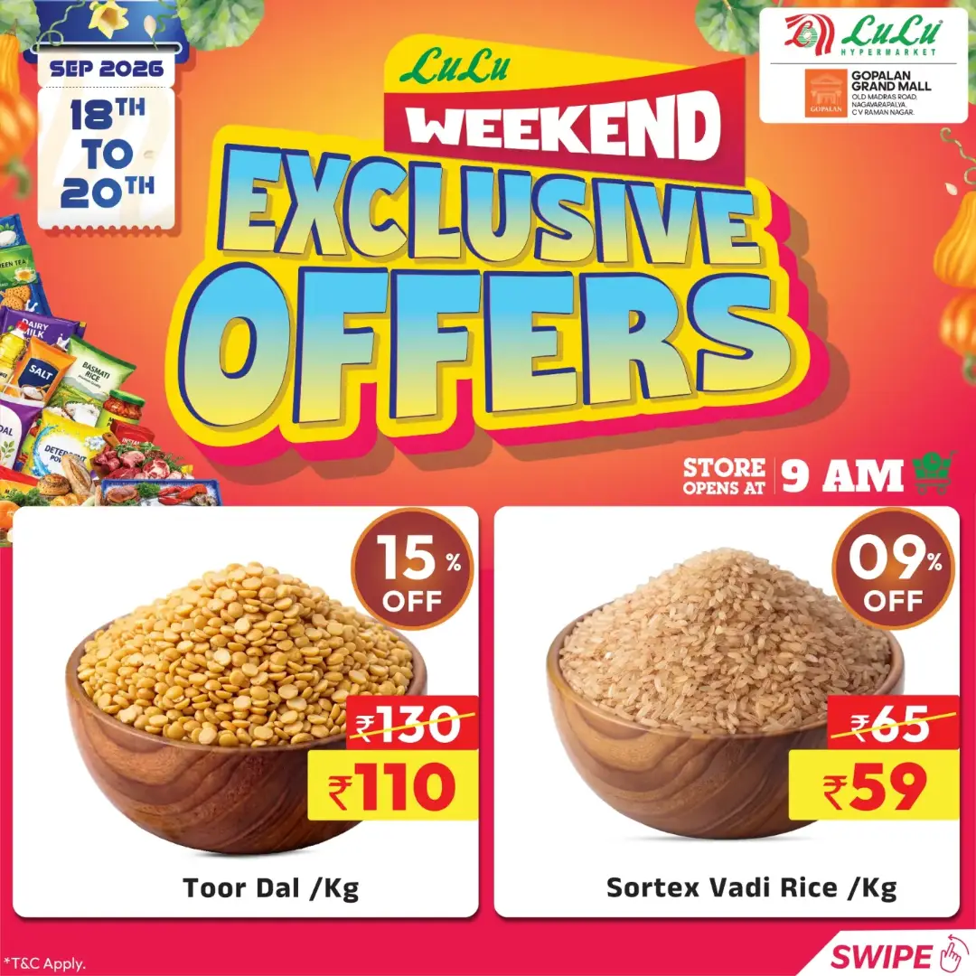 LuLu Bengaluru Weekend Exclusive Offers page 7