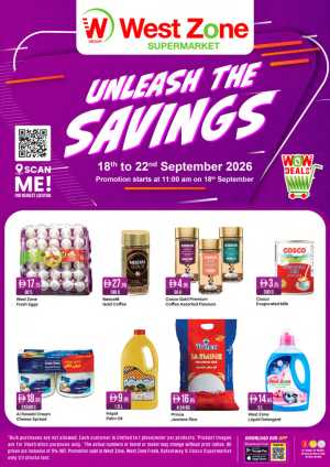 West Zone Unleash The Savings | Offers & Deals flyer cover