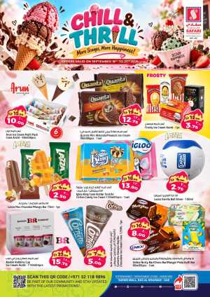 Safari Hypermarket Ras Al Khaimah Chill & Thrill Offers flyer cover