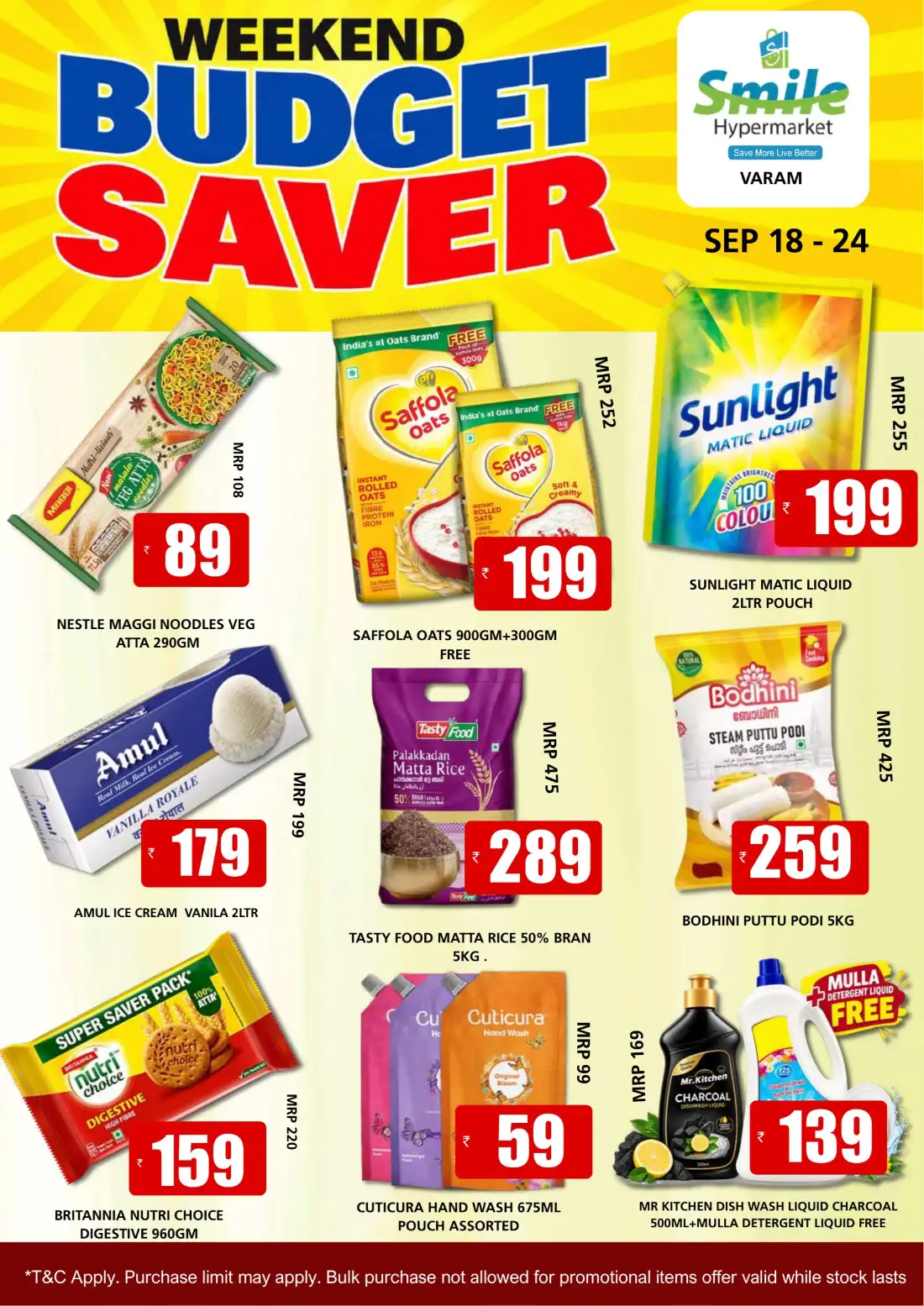 Smile Hypermarket Varam Weekend Deals page 1
