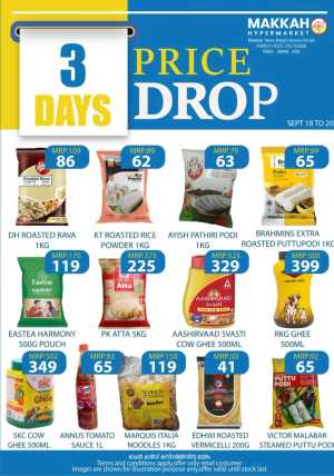 Makkah Hypermarket 3 Days Price Drop | Offers flyer cover