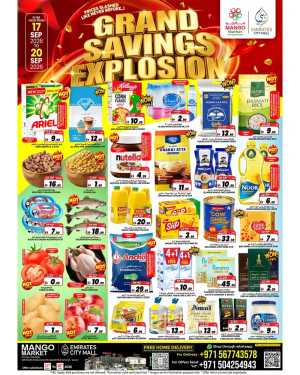 Mango Market Emirates City Mall Ajman | Grand Savings Deals flyer cover