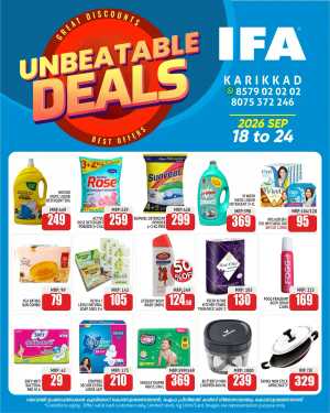 IFA Karikkad Unbeatable Deals flyer cover