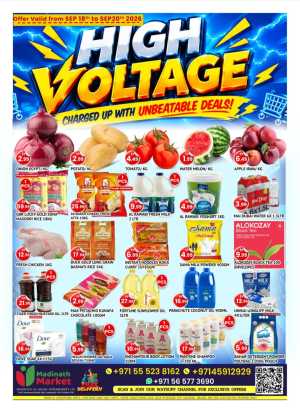 Madinath Market High Voltage Deals | Offers & Promotions flyer cover