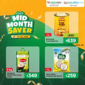 LuLu Thrissur Mid Month Saver | Offers & Deals flyer cover
