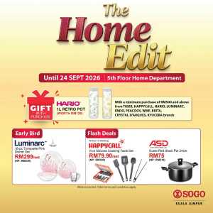 SOGO Kuala Lumpur The Home Edit | Offers & Deals flyer cover