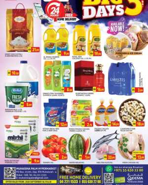 Muhaisnah Palm Hypermarket Big 3 Days Offers flyer cover