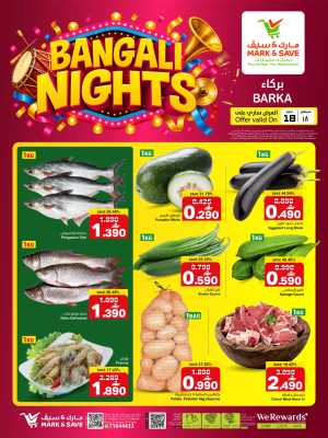 Mark & Save Barka Bangali Nights | Latest Offers flyer cover