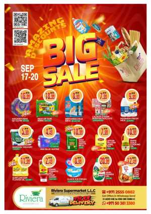 Riviera Supermarket Mussafah Shabiya 11 Deals flyer cover