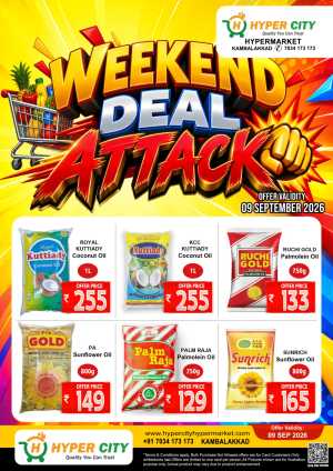 Weekend deals flyer cover