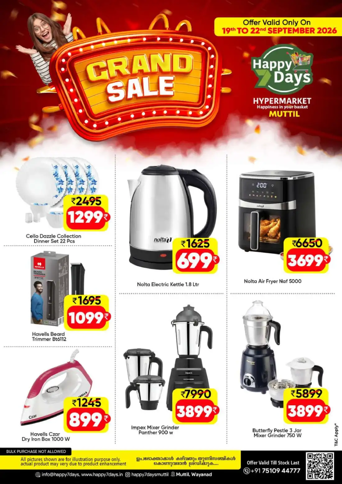Happy Days Hypermarket Muttil Grand Sale page 8