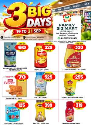 Big 3 days flyer cover