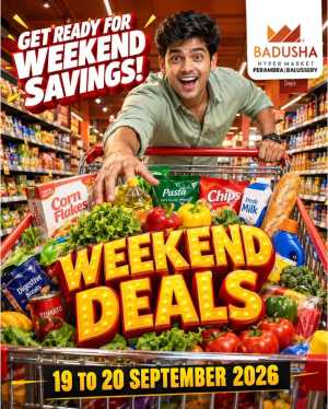 Weekend deals flyer cover