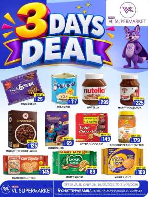 3 days deal flyer cover