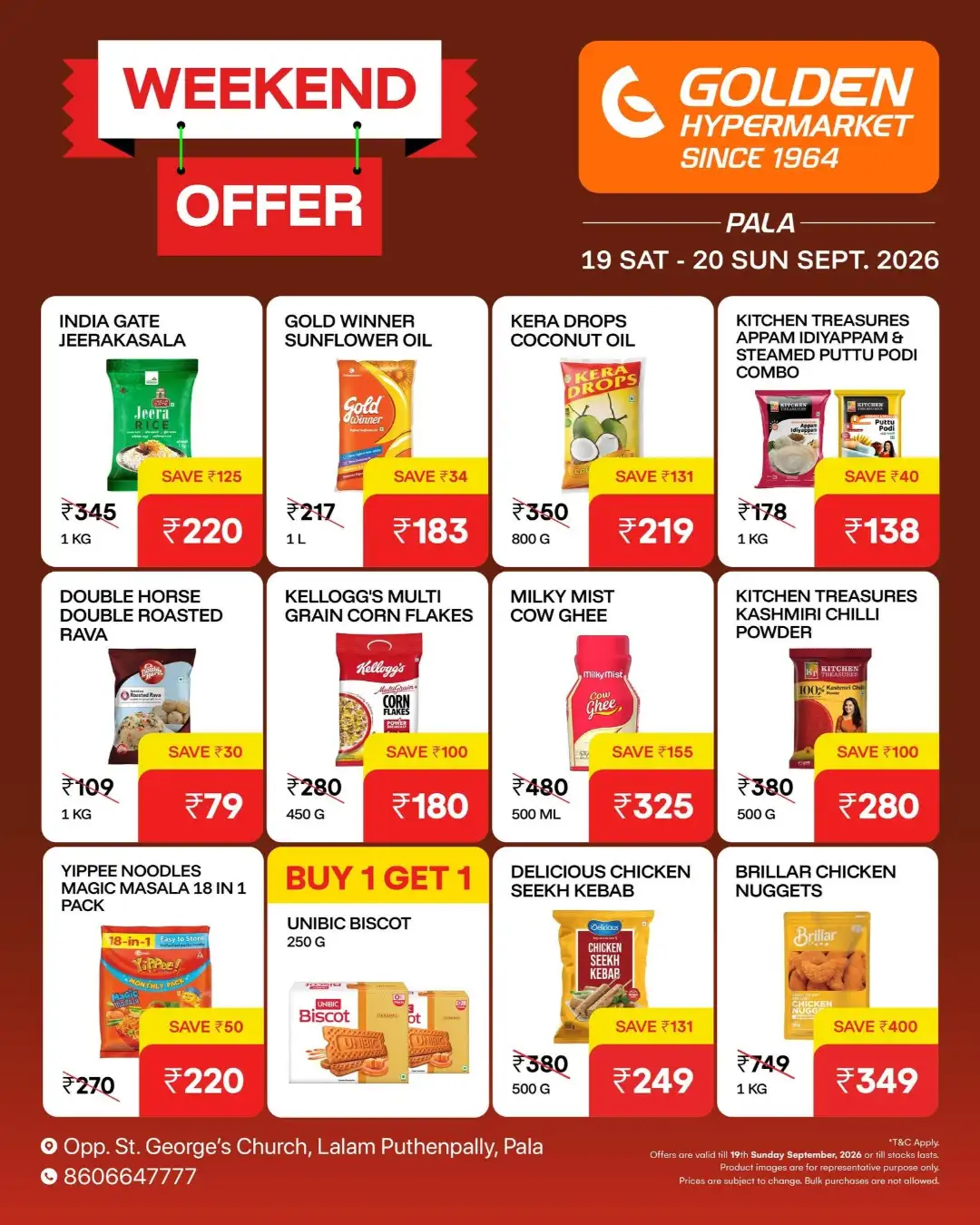 Golden Hypermarket Pala Latest Offer page 1