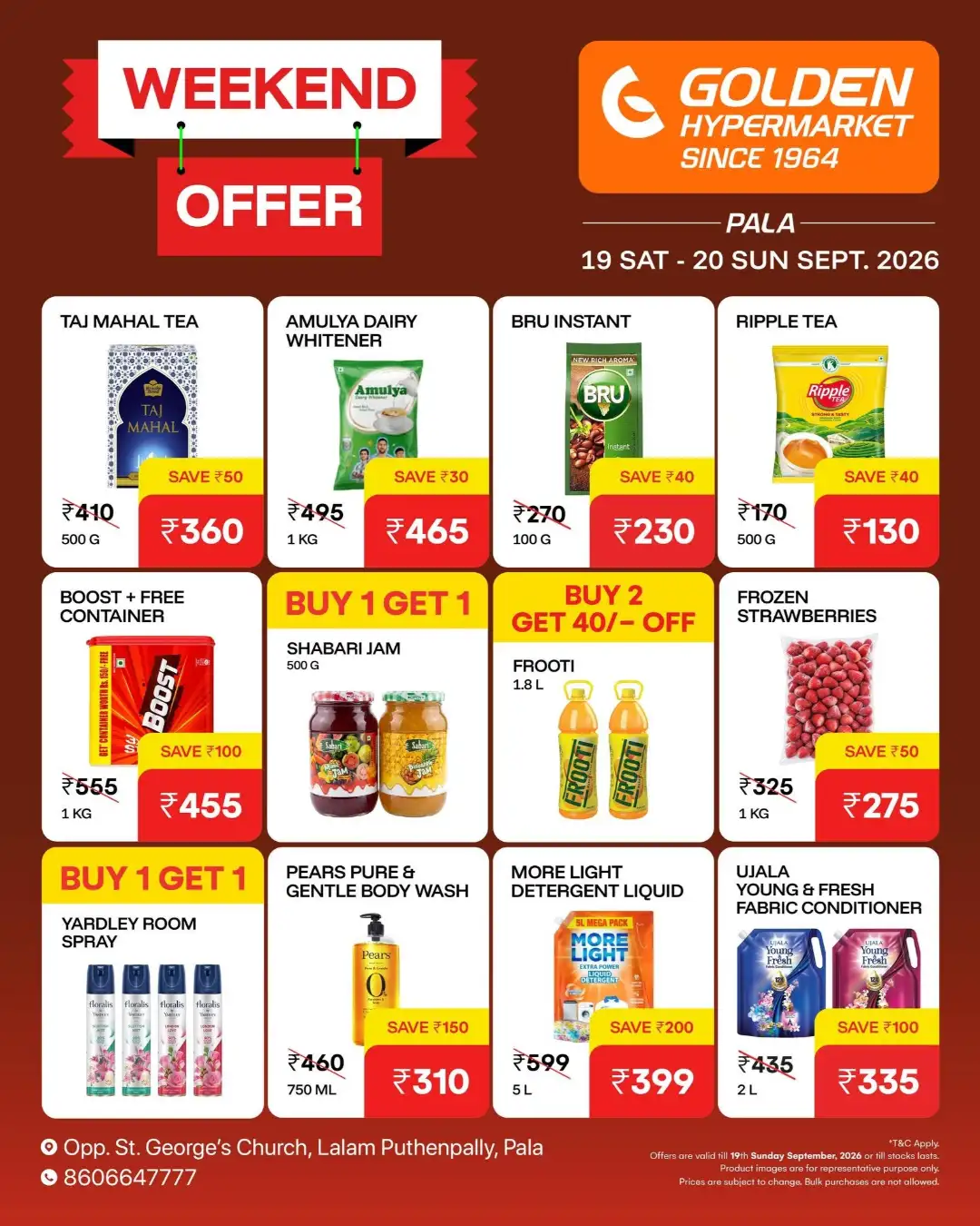 Golden Hypermarket Pala Latest Offer page 2