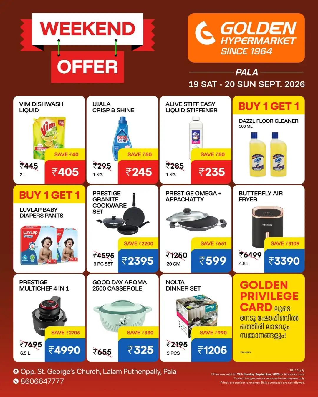 Golden Hypermarket Pala Latest Offer page 3