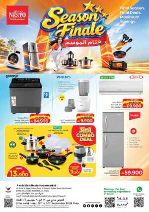Nesto Season Finale | Electronics & Home Appliance Deals flyer cover