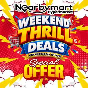 Weekend Thrill Deals flyer cover