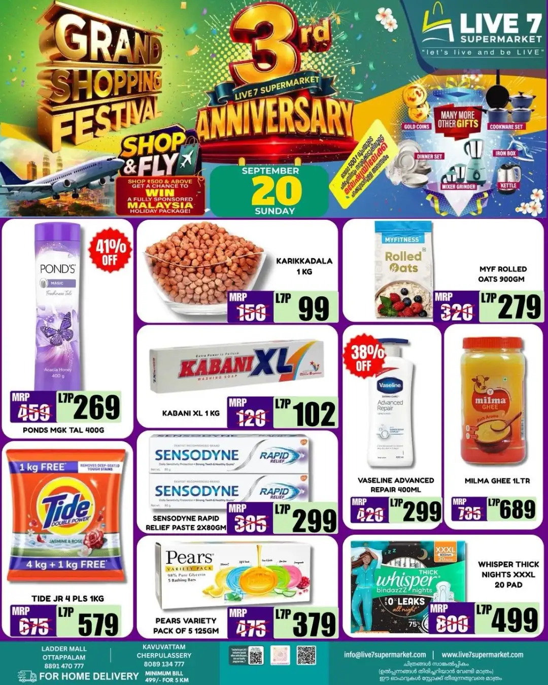 Live 7 Supermarket Grand Shopping Festival Offers page 1