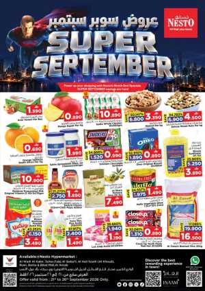 Nesto Super September | Offers & Promotions flyer cover