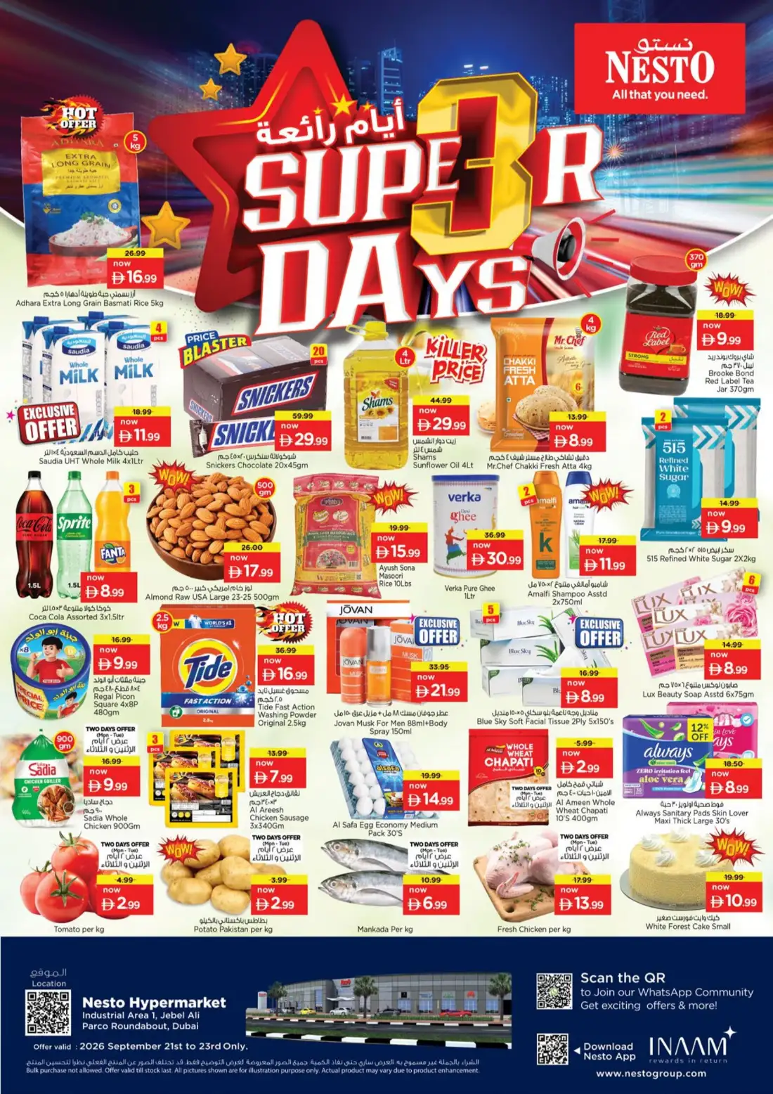 Nesto Jebel Ali Super 3 Days Supermarket Offers page 1