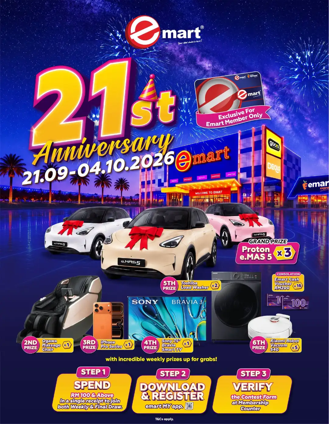 Emart 21st Anniversary Promotion | Catalogues page 1
