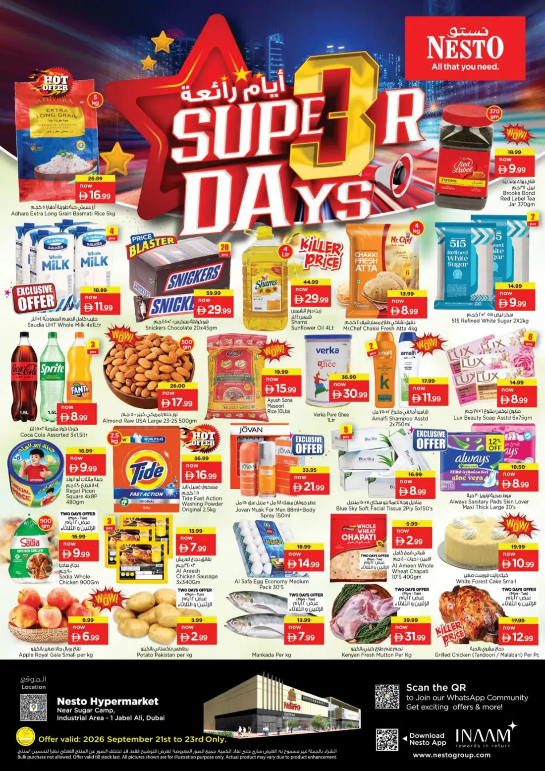 Nesto Jebel Ali Super 3 Days Supermarket Offers page 1