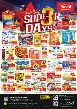 Nesto Arabian Plaza Hor Al Anz Super Days Offers flyer cover