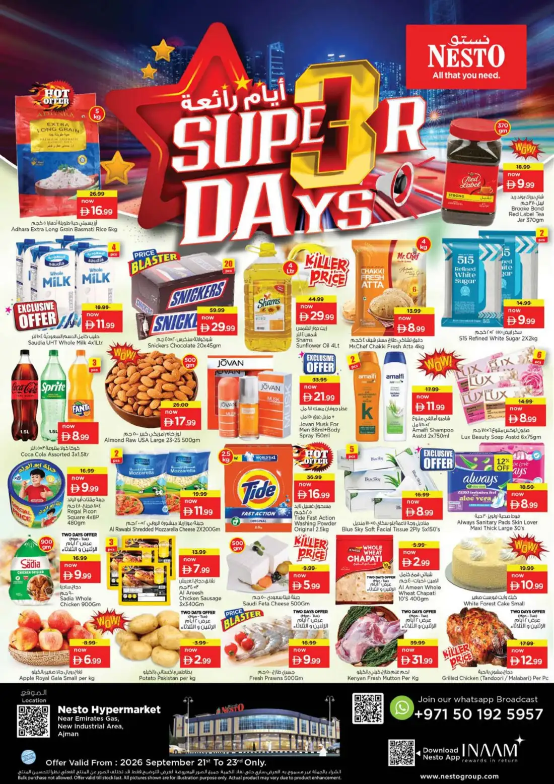 Nesto New Industrial Area Ajman Super Days Offers page 1