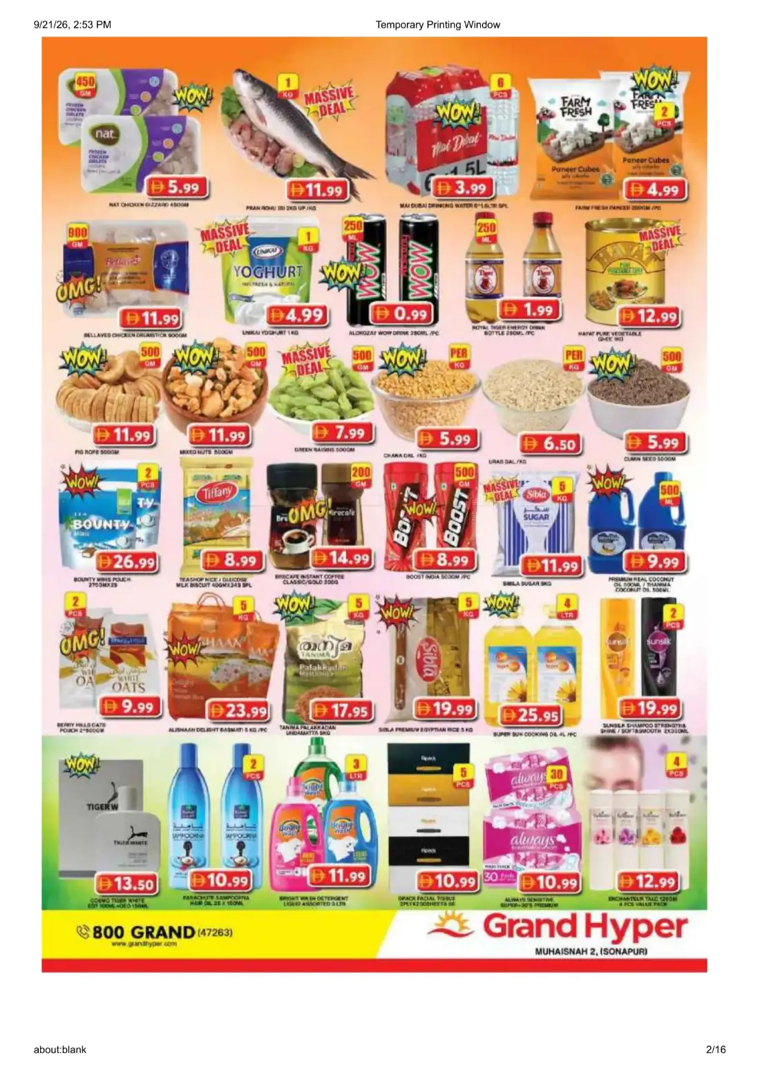 Grand Hyper Muhaisnah 2 Wonder Deals Offers page 2