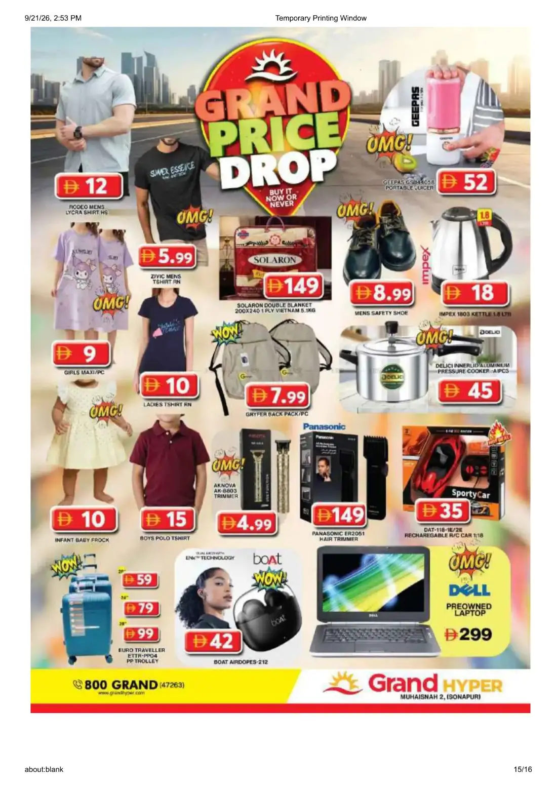 Grand Hyper Muhaisnah 2 Wonder Deals Offers page 15