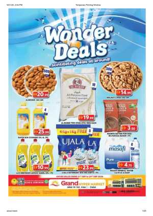 Grand Hyper Jebel Ali Ind Area 1 Wonder Deals Offers flyer cover