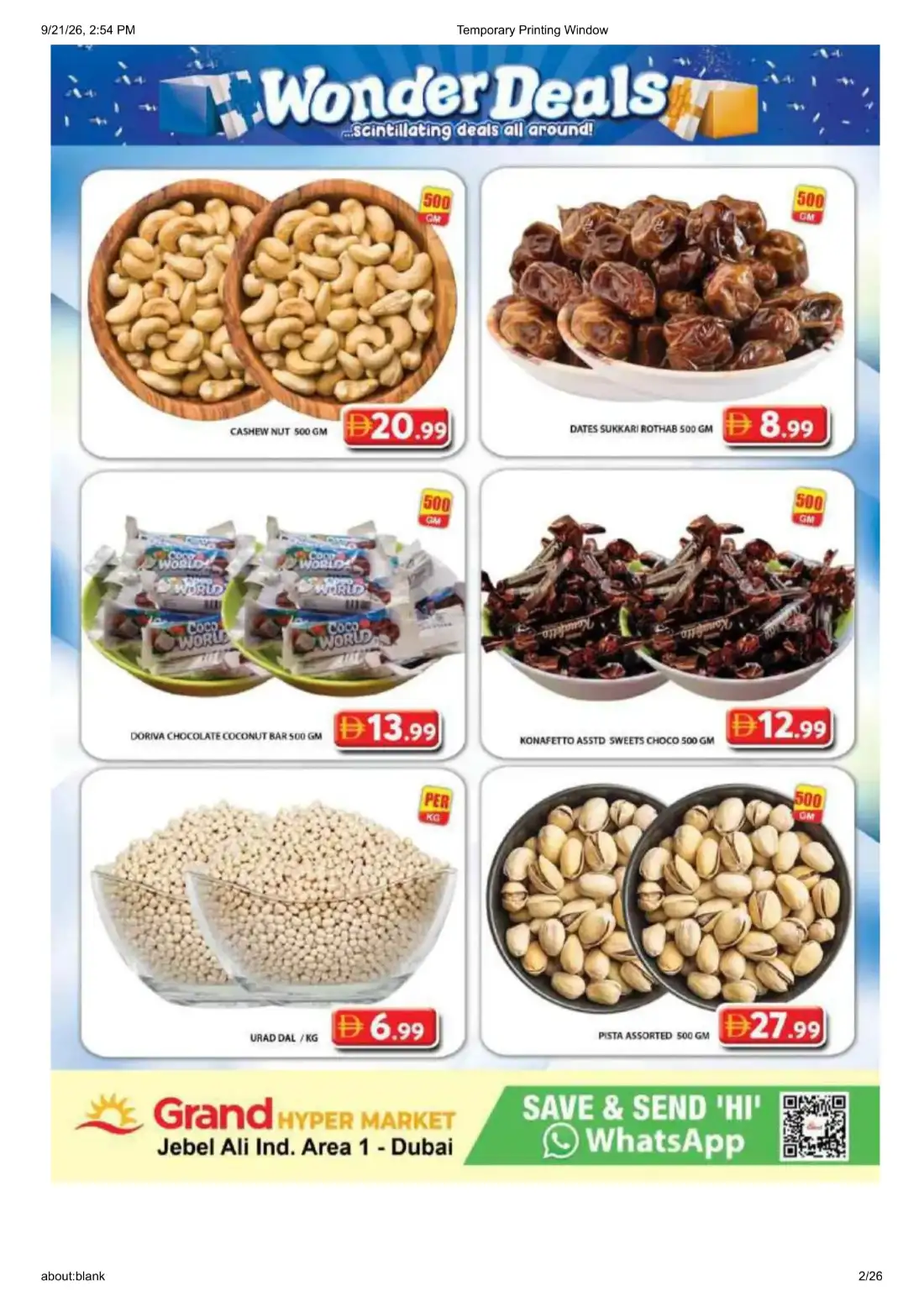 Grand Hyper Jebel Ali Ind Area 1 Wonder Deals Offers page 2