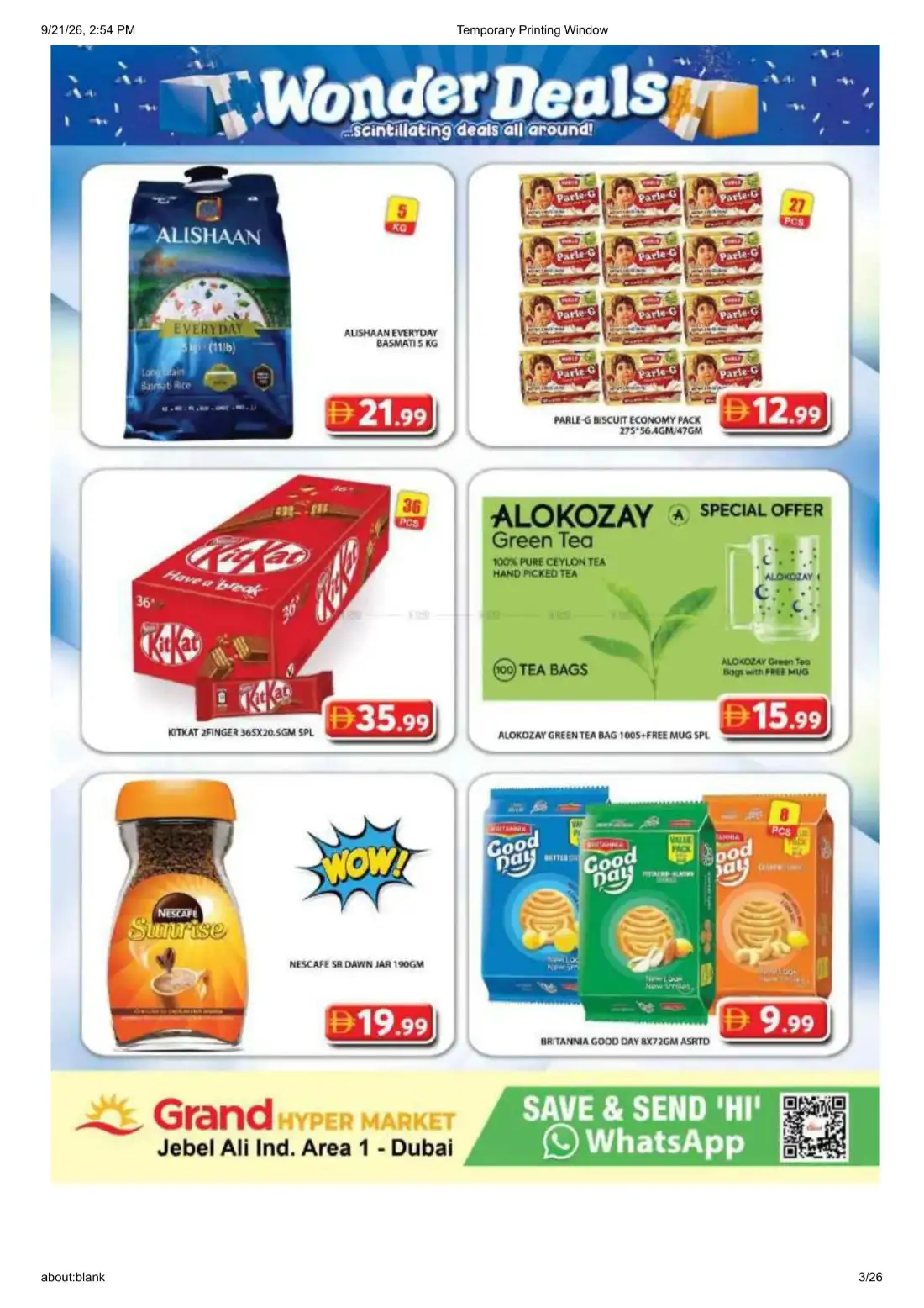 Grand Hyper Jebel Ali Ind Area 1 Wonder Deals Offers page 3