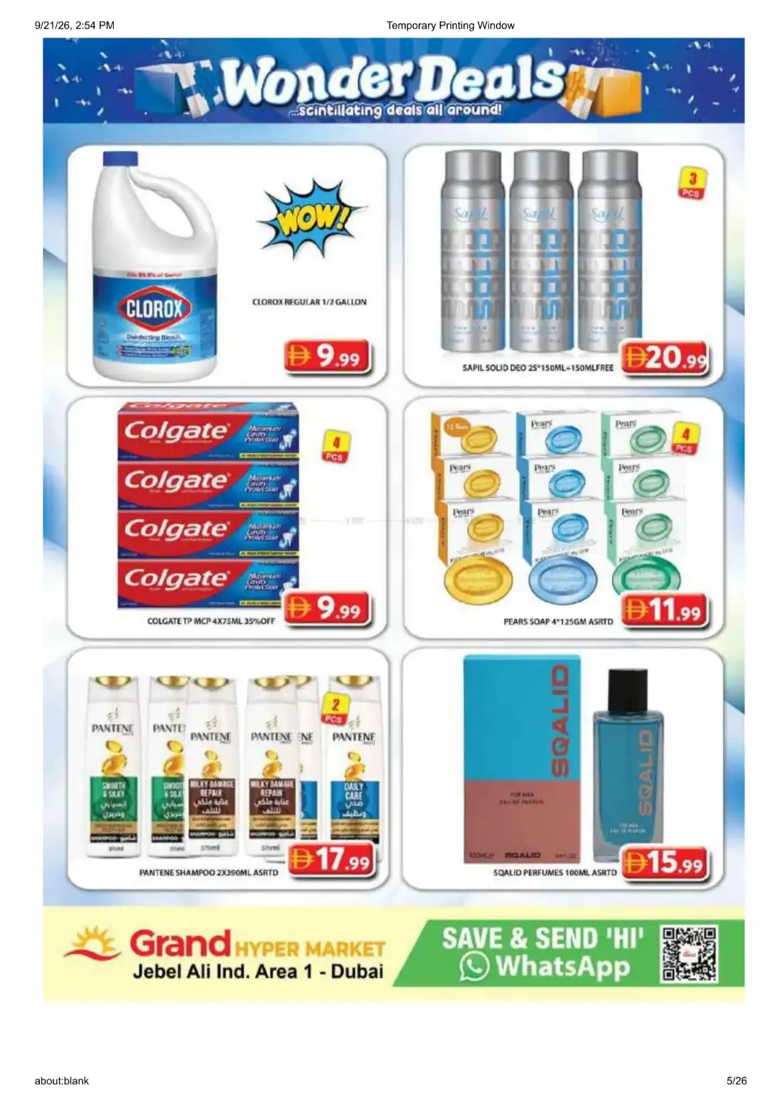 Grand Hyper Jebel Ali Ind Area 1 Wonder Deals Offers page 5