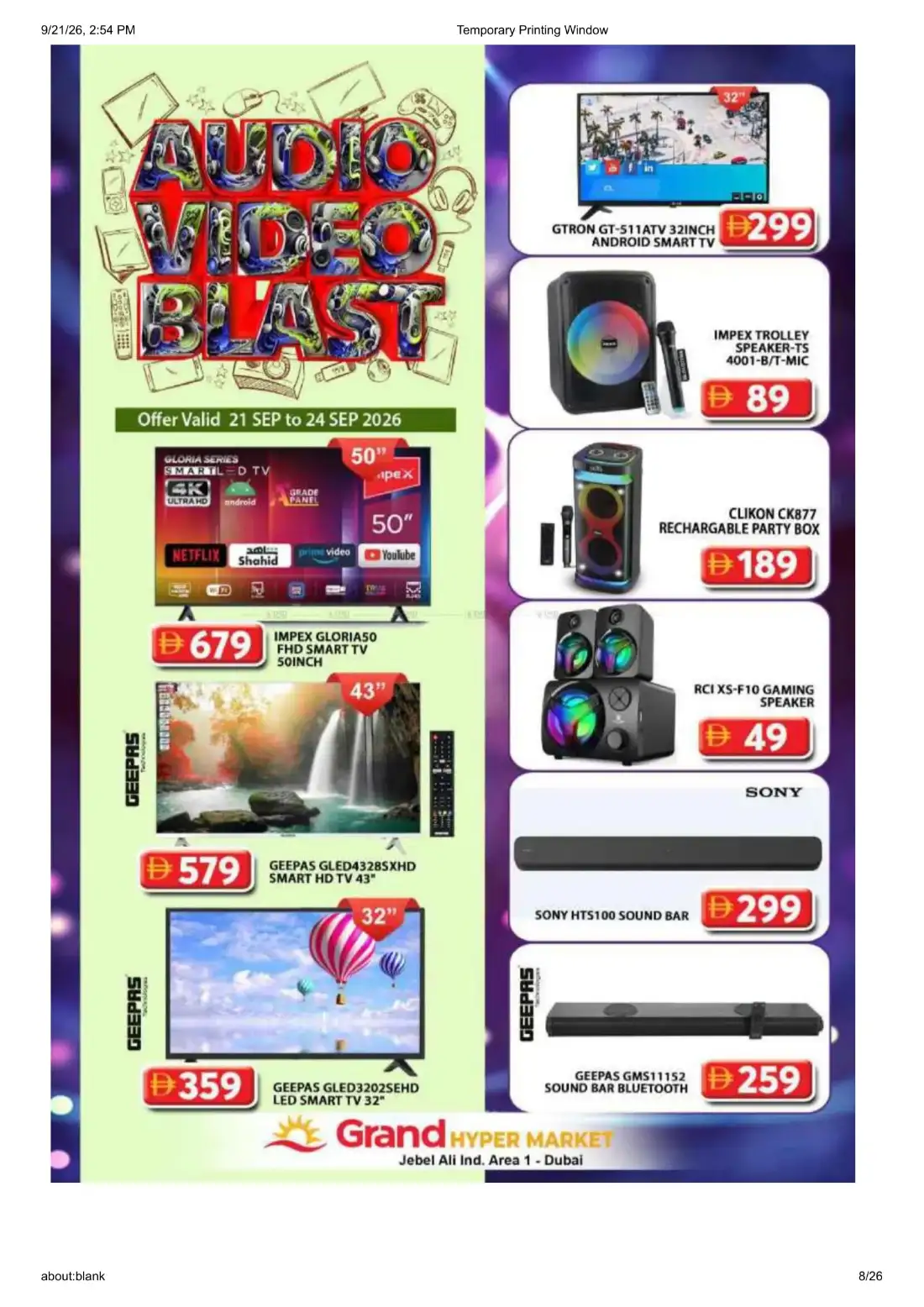 Grand Hyper Jebel Ali Ind Area 1 Wonder Deals Offers page 8