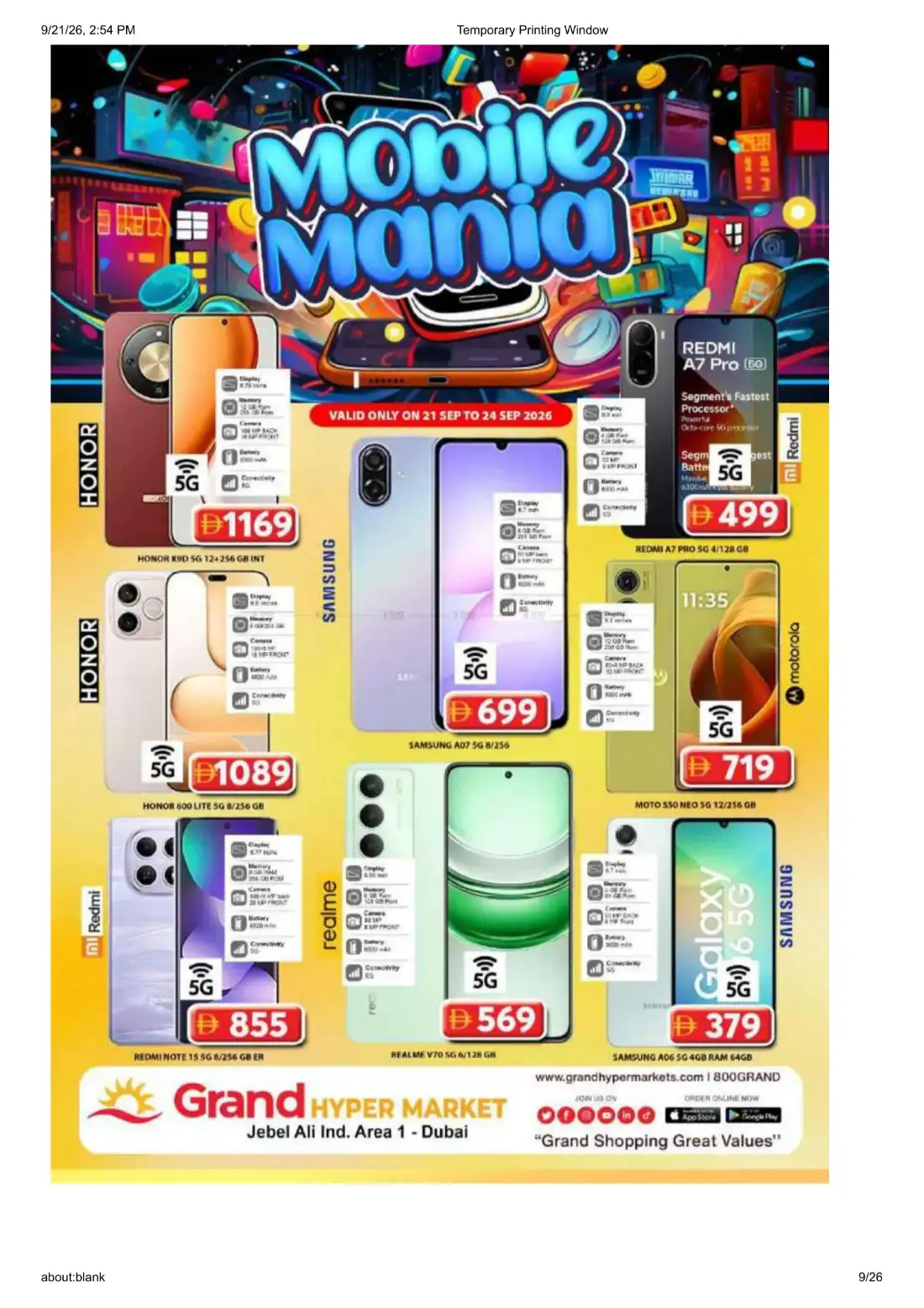 Grand Hyper Jebel Ali Ind Area 1 Wonder Deals Offers page 9