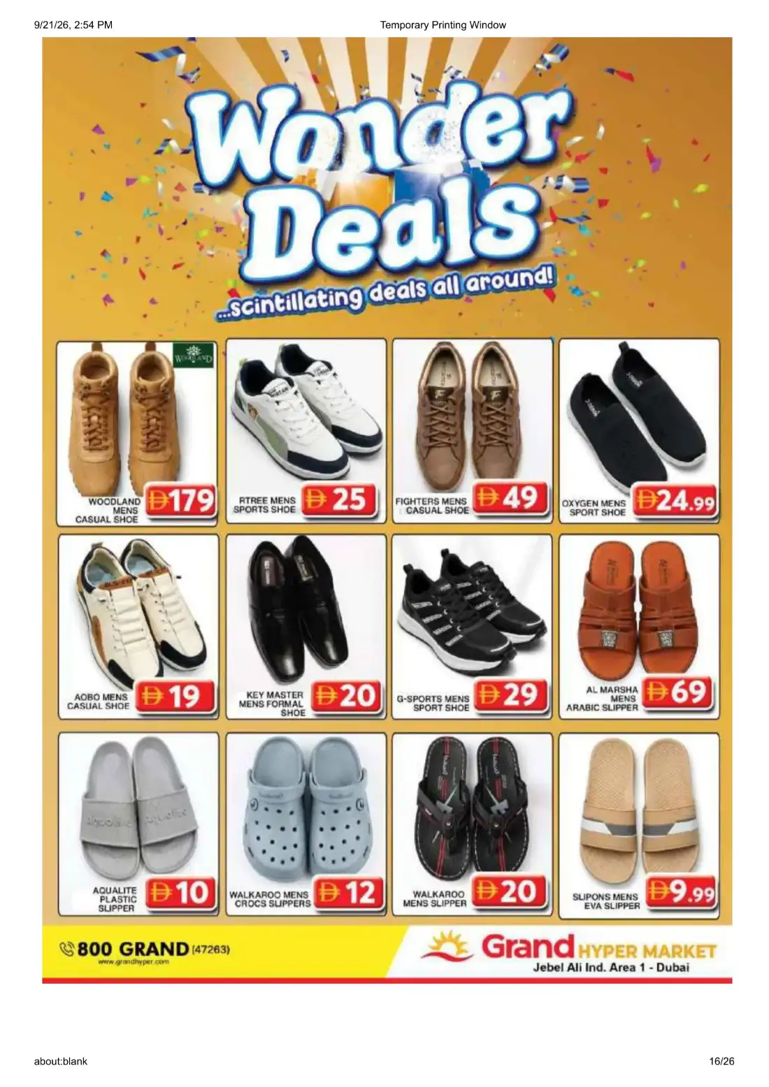 Grand Hyper Jebel Ali Ind Area 1 Wonder Deals Offers page 16
