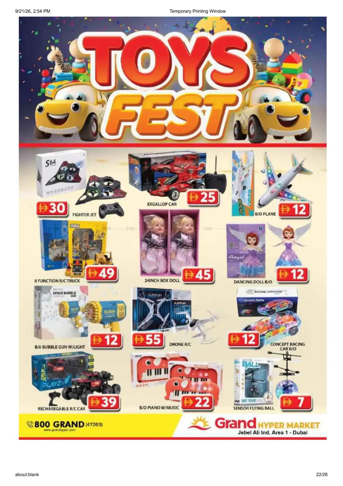 Grand Hyper Jebel Ali Ind Area 1 Wonder Deals Offers page 22