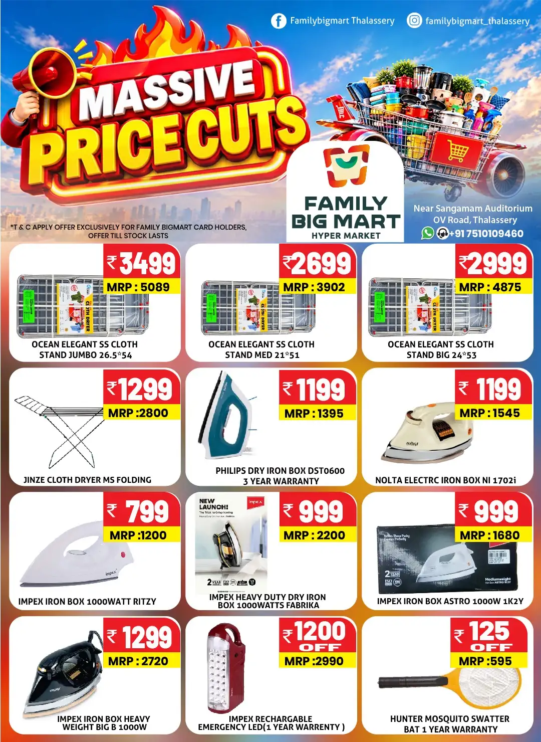 Family Big Mart Thalassery Massive Price Cuts Offers page 9