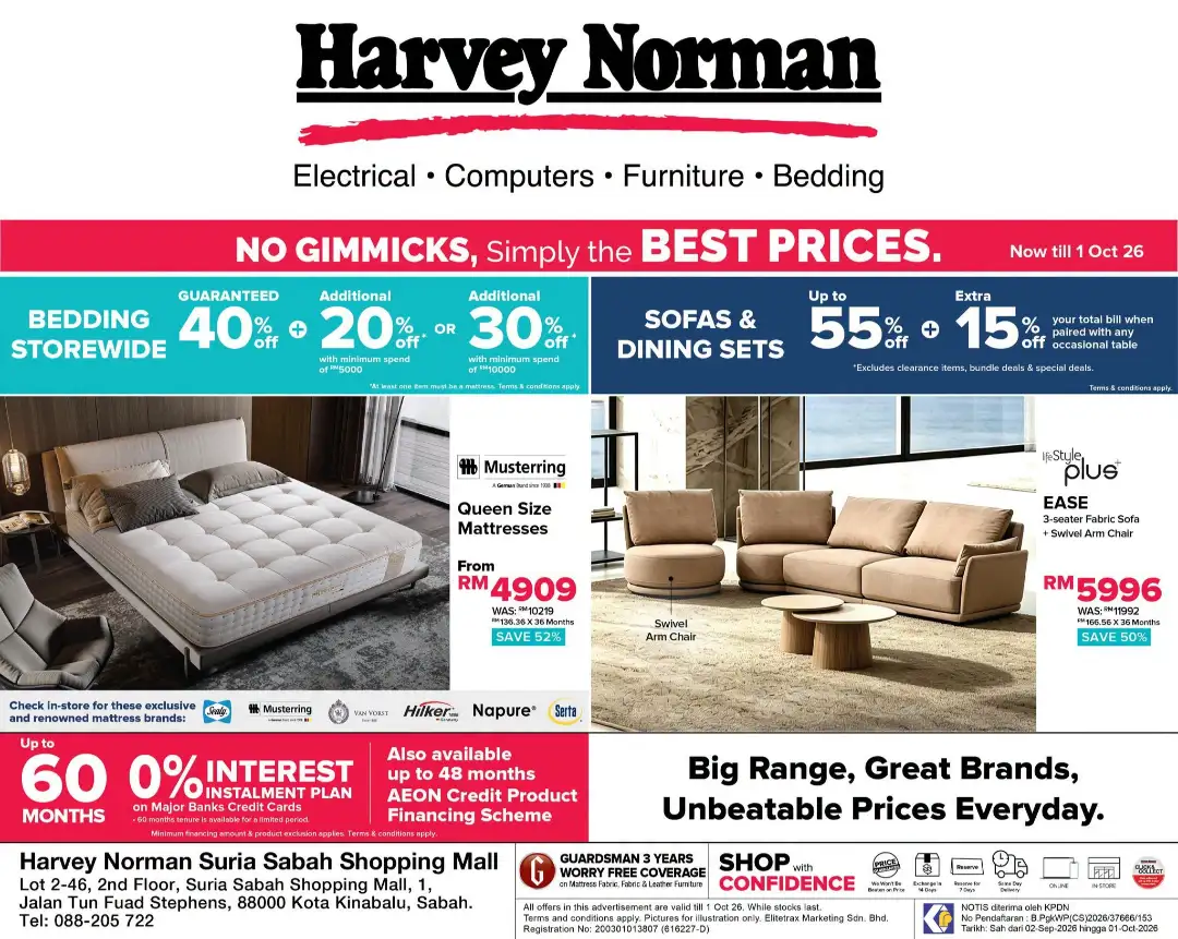 Harvey Norman Kota Kinabalu | Best Prices & Offers page 1