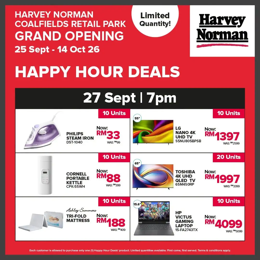 Harvey Norman Coalfields Retail Park Grand Opening Sale page 13