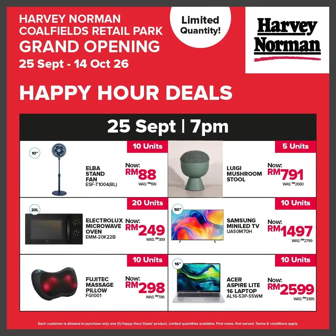 Harvey Norman Coalfields Retail Park Grand Opening Sale page 9